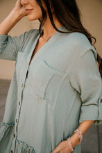 Load image into Gallery viewer, Button Down Ruffle Dress