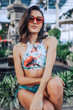 Load image into Gallery viewer, BOAMAR Pool's Paradise Reversible High Neck Swim Top - FINAL SALE
